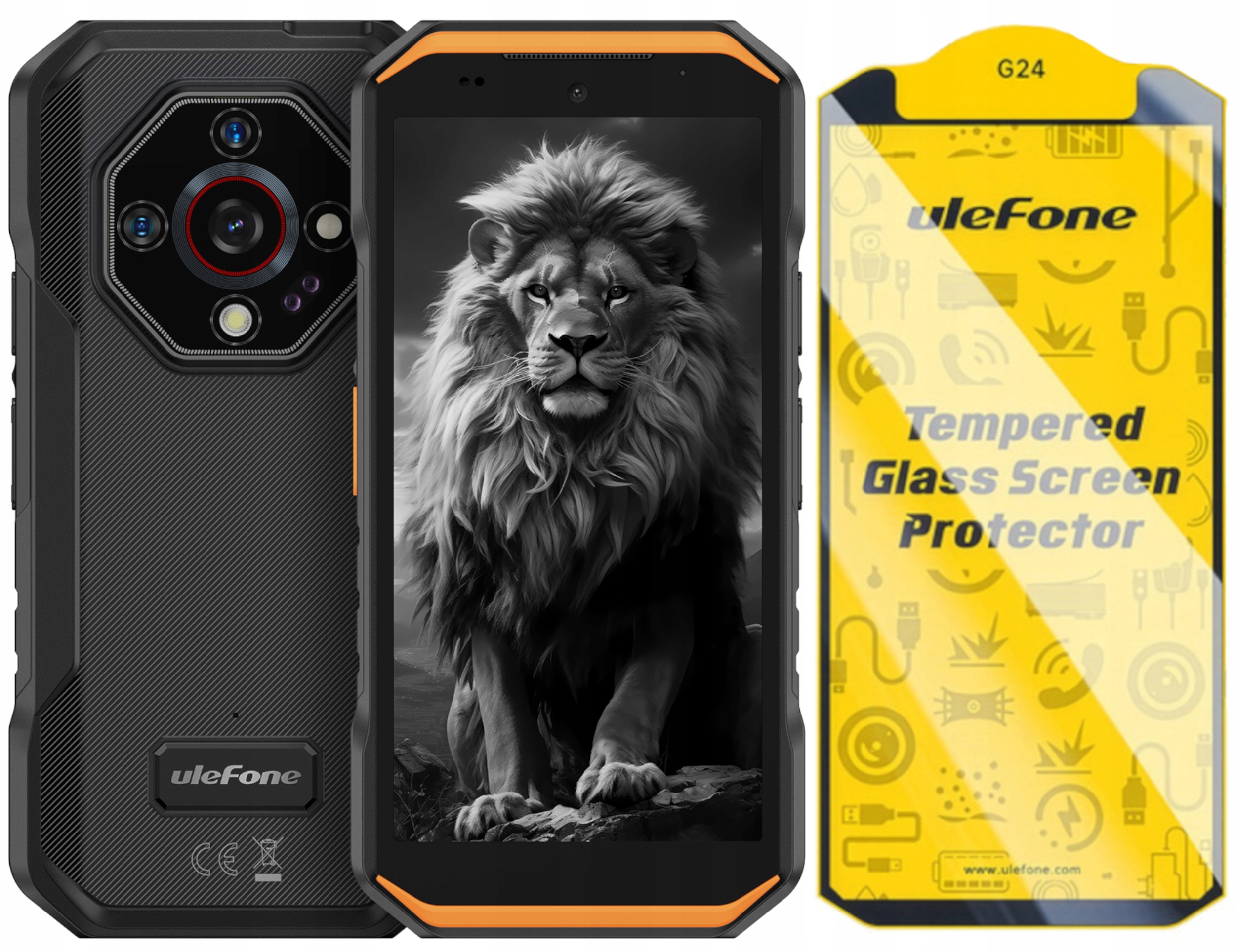 Ulefone Armor X32 Pro 5G 8GB 256GB Orange Noktowizja Szkło