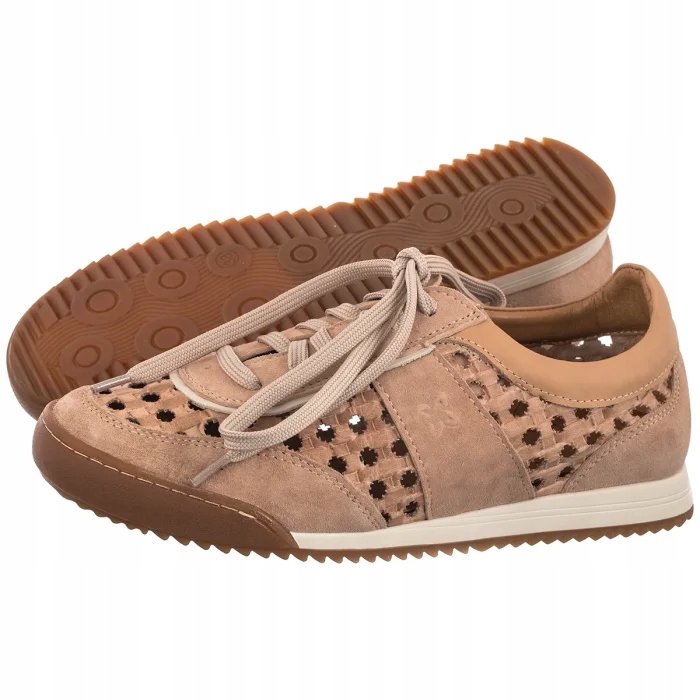 Kožené boty Dámské Polobotky Maciejka Béžová 07321-04/00-1 Béžová