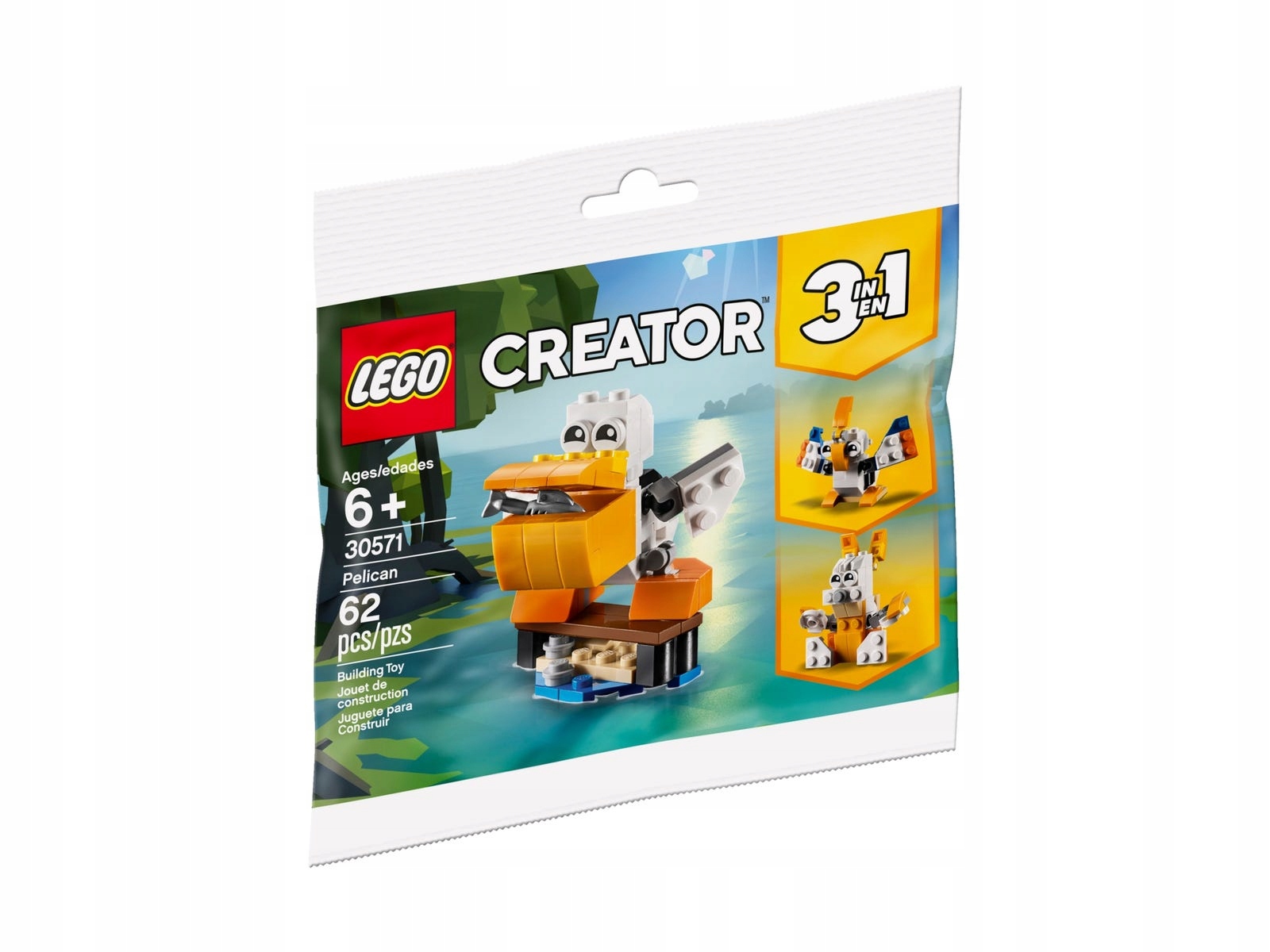 

Lego 30571 Creator Pelikan Zając- Kogut 3W1