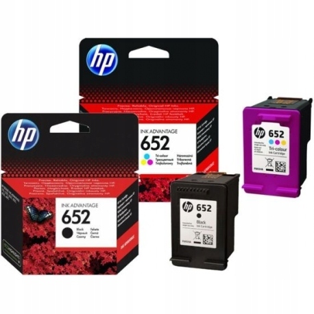 

2 Hp 652 Do Deskjet Ink Advantage 4535 4675 2136