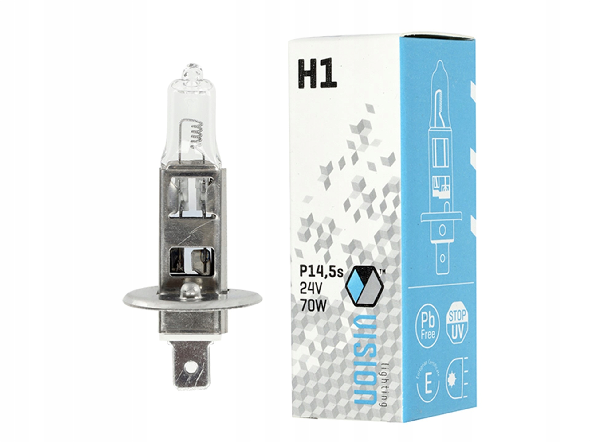 Żarówka samochodowa Vision H1 24V 70W P14,5s U E4