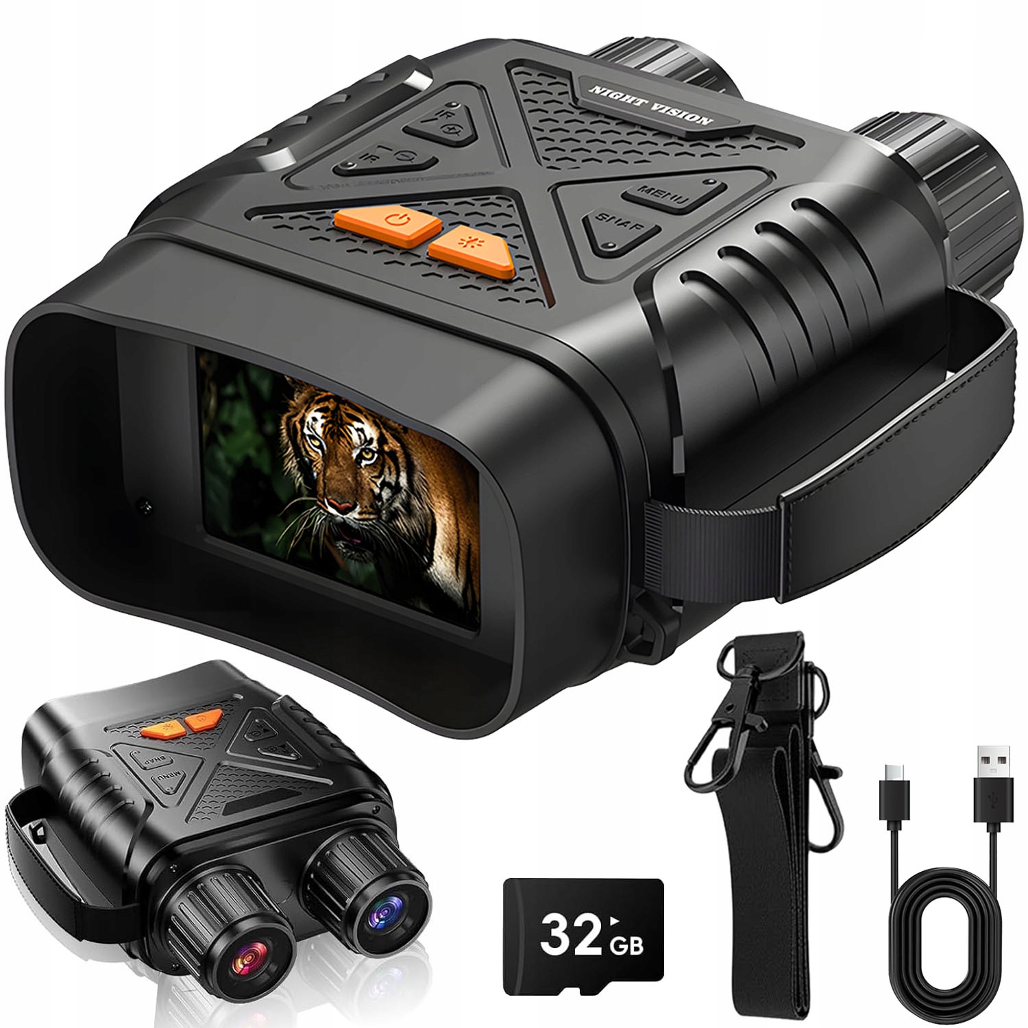 Dalekohled pro noční vidění Bedee Vojenský infračervený noční vidění 10x 2,8" 32G