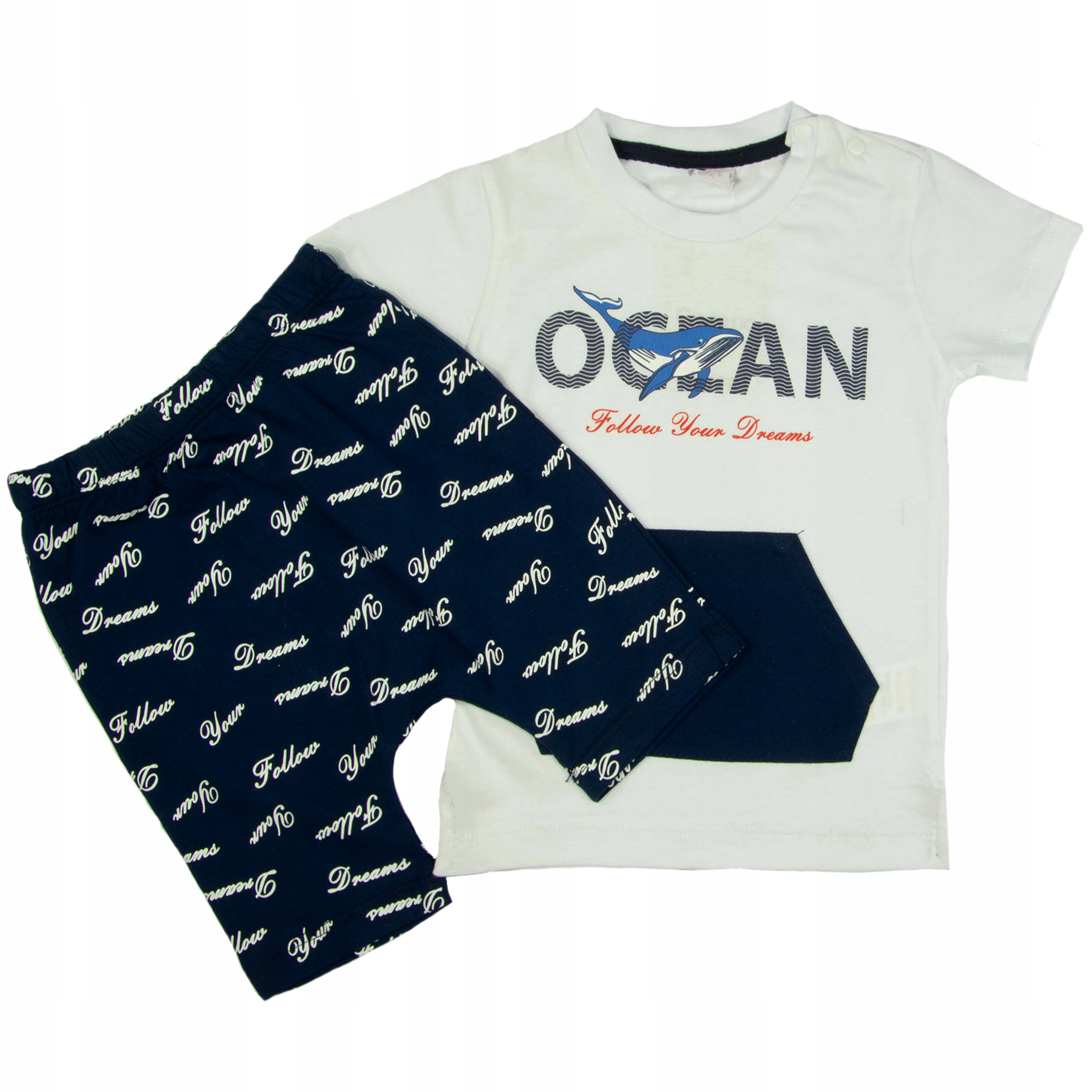 

Komplet Letni ocean Dla Chłopca koszulka szorty 80