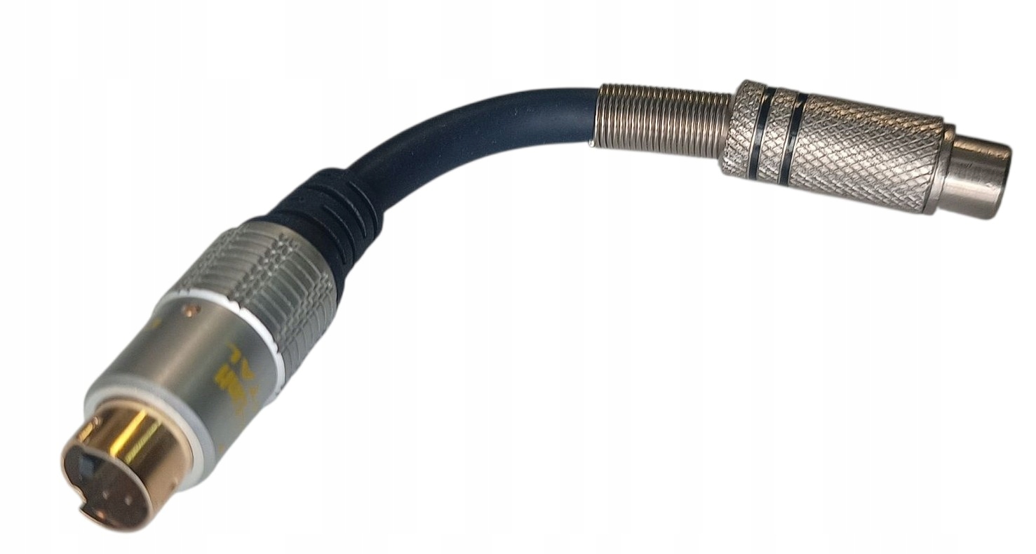 Adapter MiniDIN 4-pin (S-Video) – RCA (Cinch)