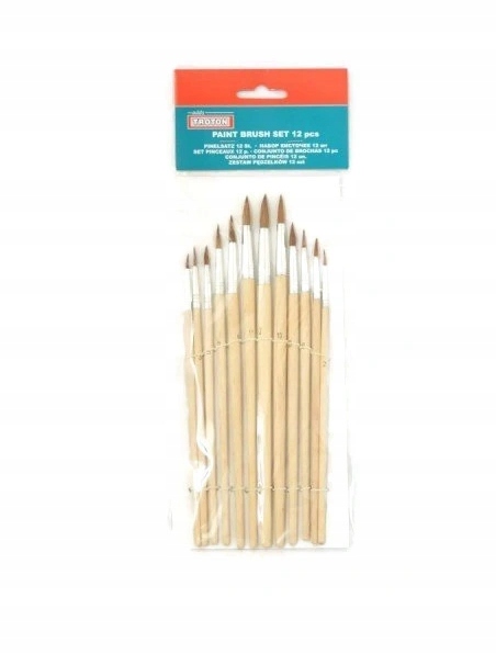 PĘDZELKI ZAPRAWKOWE ZESTAW 12sztu. Stan opakowania oryginalne