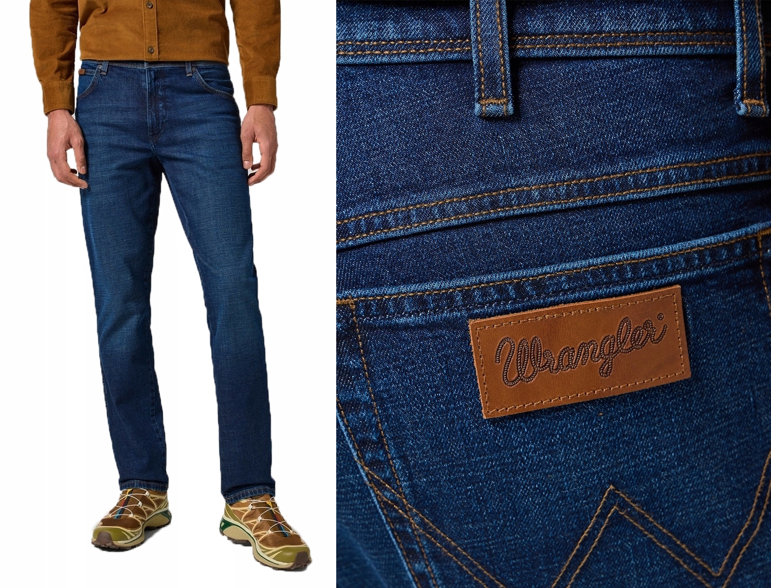 Wrangler Texas pánské zúžené džínové kalhoty Midnight Haze Slim W34 L32