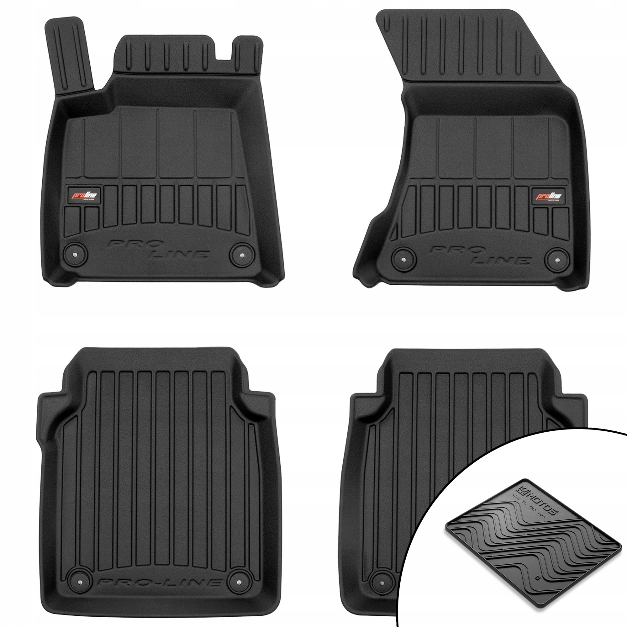 3D gumové rohože Audi A8 D4 2009-2017 rohož zdarma