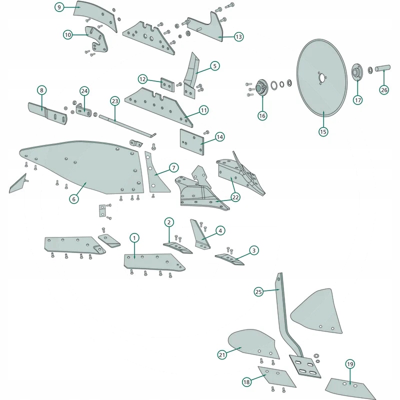 Prsa odkladače levá 14 16 18" 56034 063293