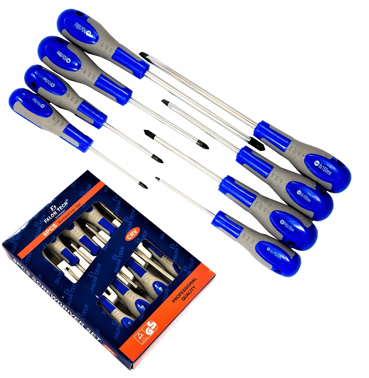 

Zestaw Śrubokrętów Wkrętaków Z Magnesem 8 Szt