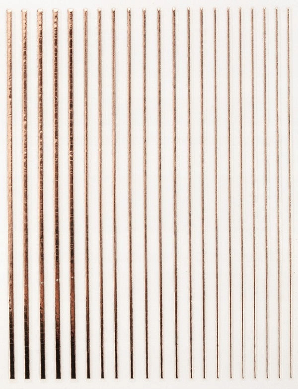 NAKLEJKI paski paseczki ROSE GOLD na paznokcie