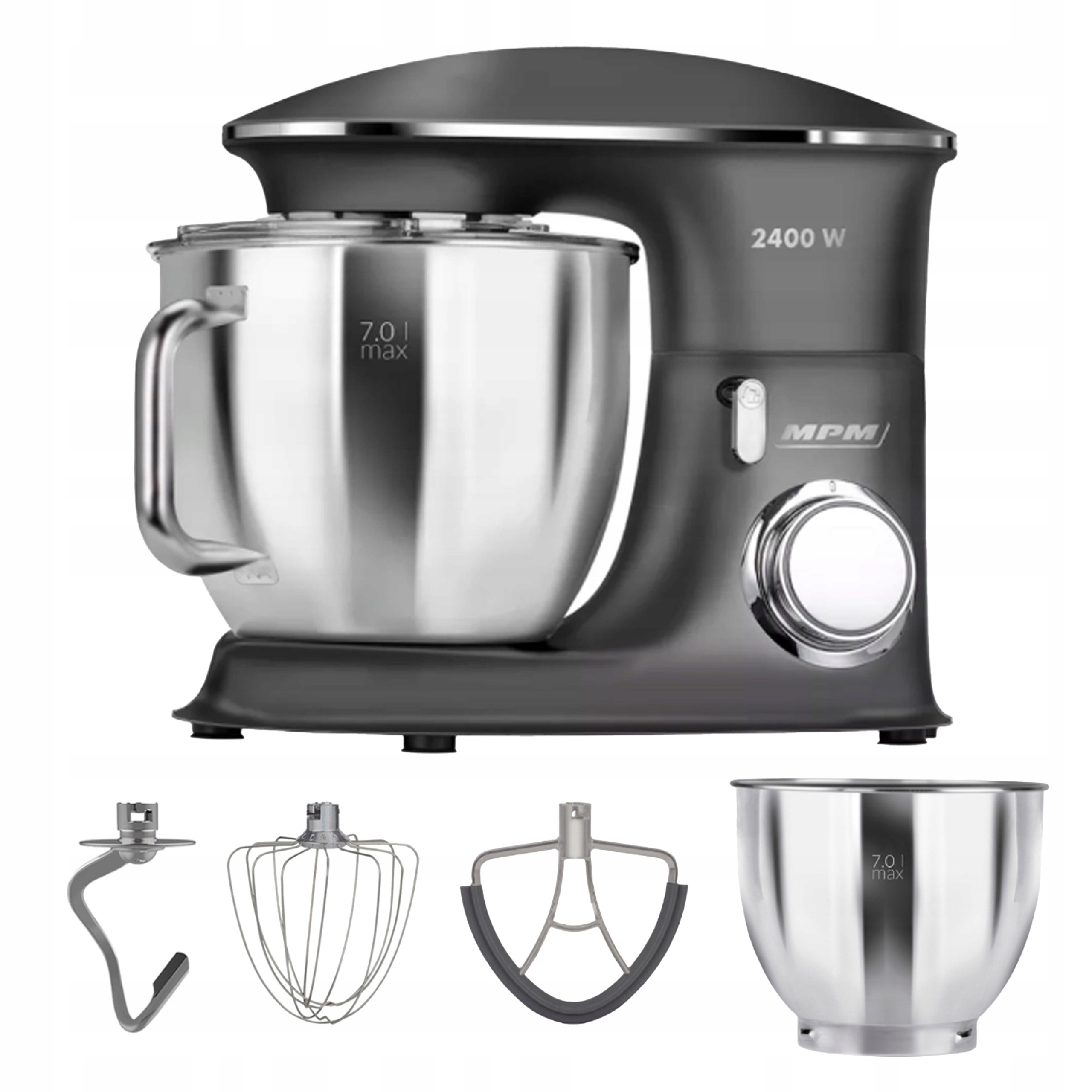 Wielofunkcyjny Robot Kuchenny Mikser Planetarny Mpm MRK-23 2400W 3W1 6,5L