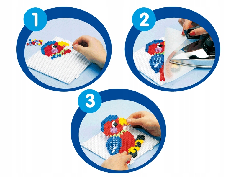 Mały słoń podkładka do koralików Hama, Pyssla Ikea Materiał plastik