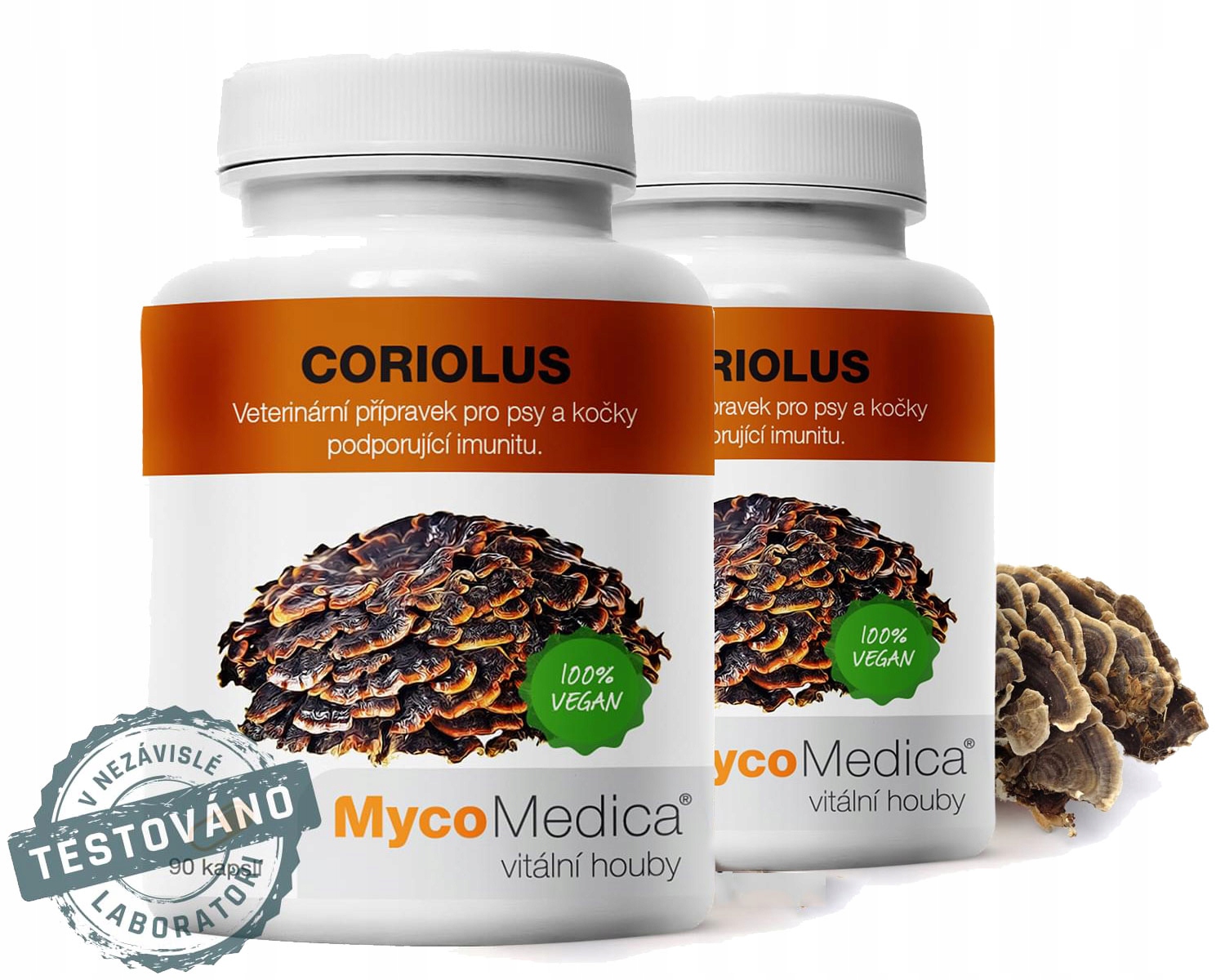 Levně MycoMedica Coriolus extract 40% 90 kapslí, 2-pack