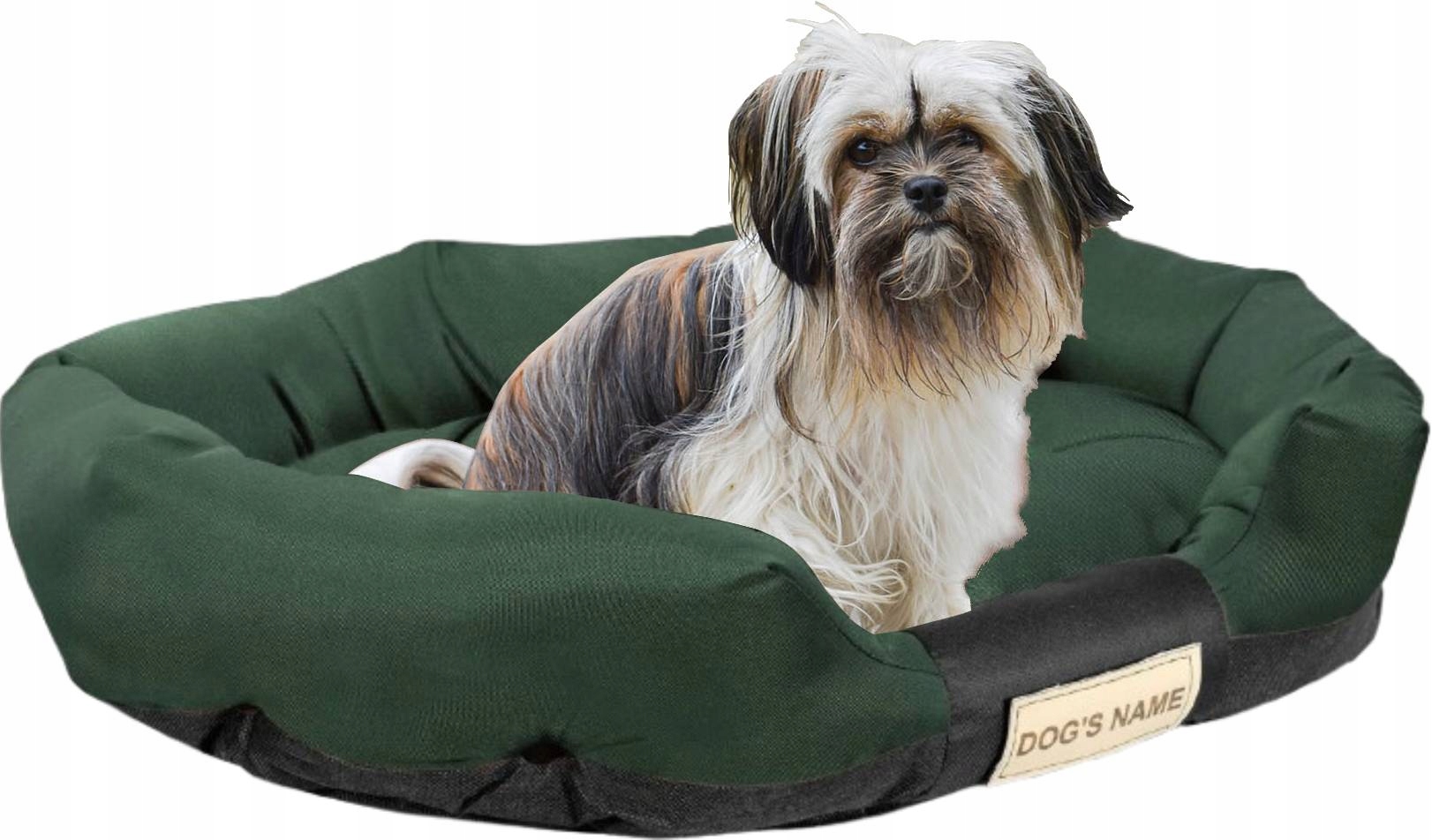 Pelíšek pro psa 115 x 95 cm, personalizované, voděodolné, zelené