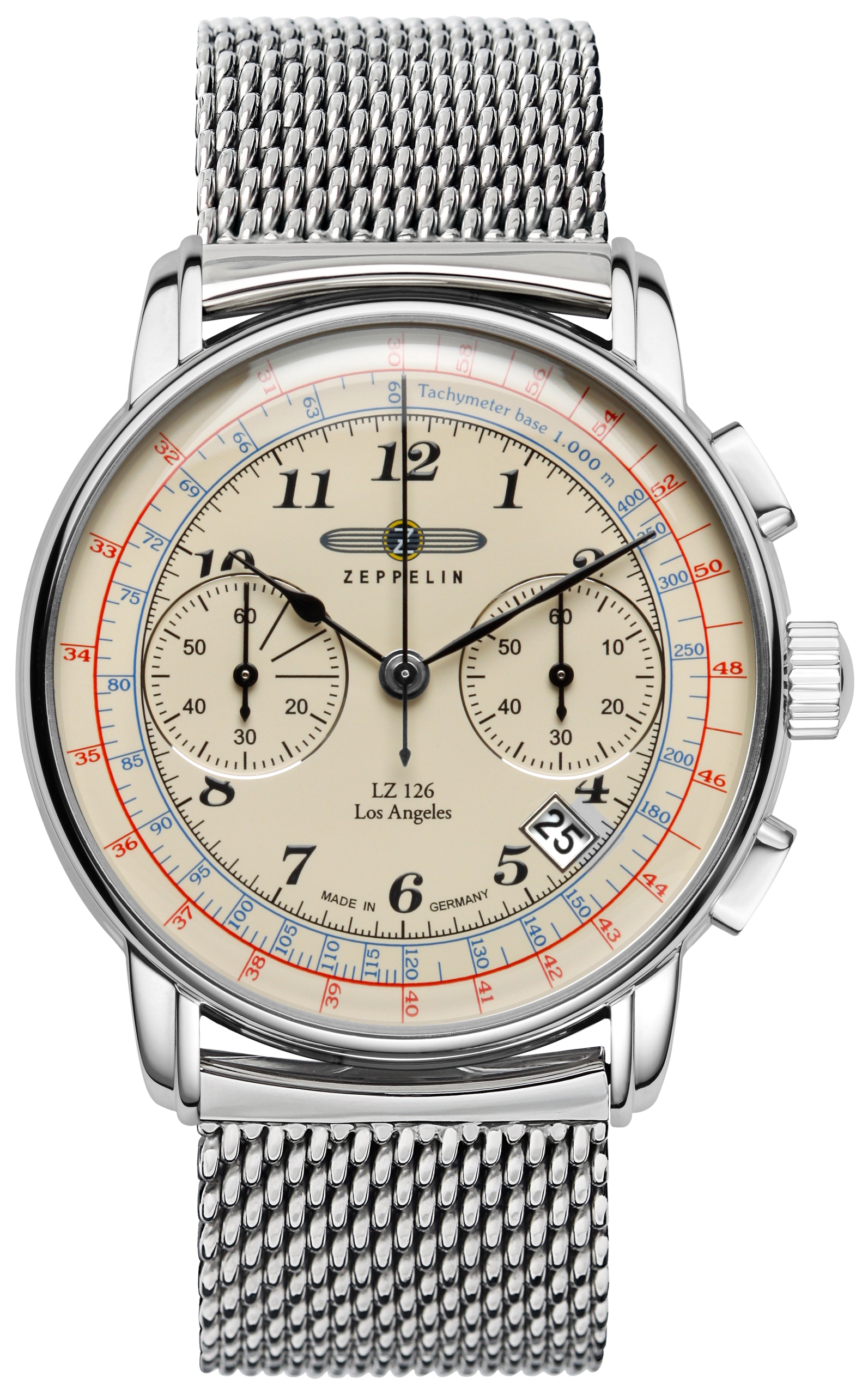 Nové Originální Pánské Hodinky Zeppelin 7614M-5 Los Angeles gravírování krabička