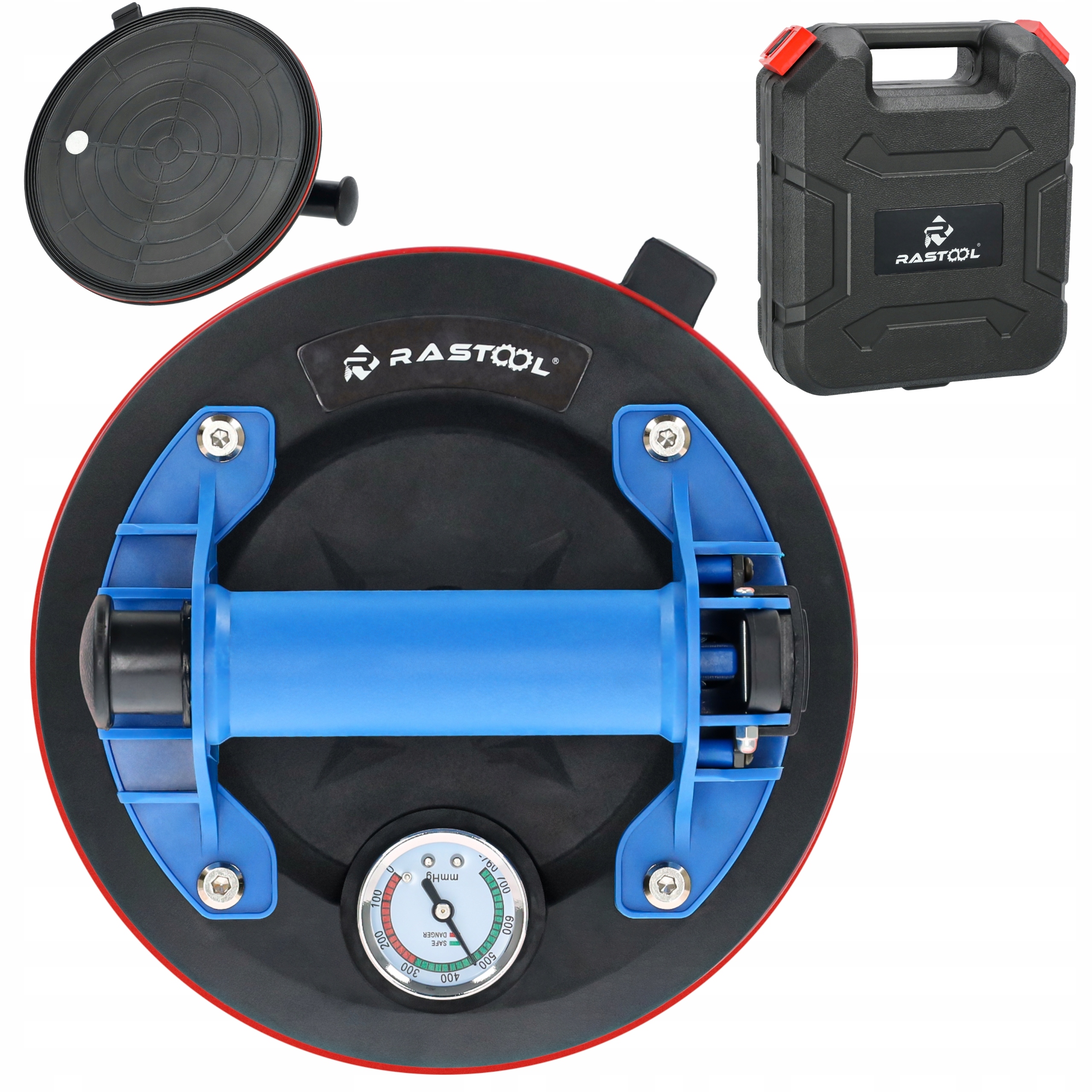 Przyssawka Próżniowa Uchwyt Z Pompką Do Płytek Glazury Szyb Z Manometrem Rs