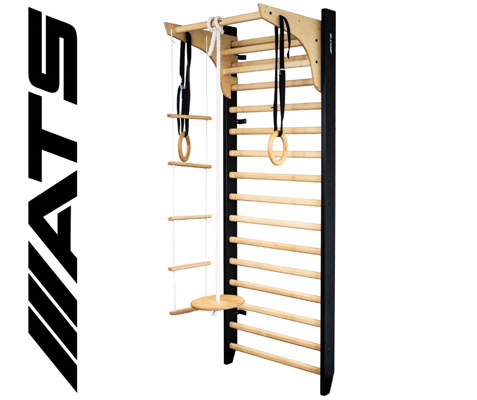 Gymnastický bukový žebřík pro děti i dospělé, sada Ats 240 cm