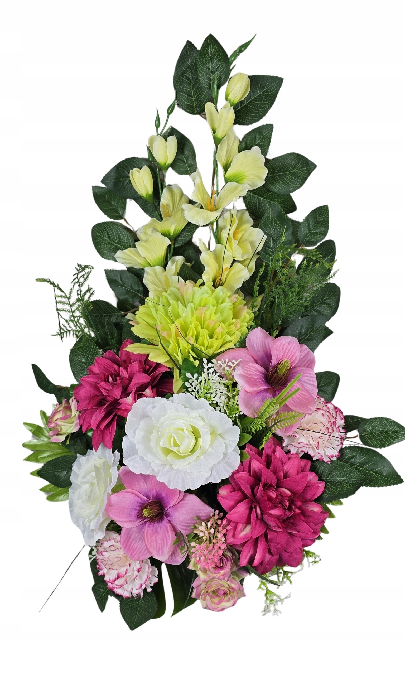 Premium Kytice Dekorace Na Hřbitov Hrob Náhrobní Kompozice V Koši