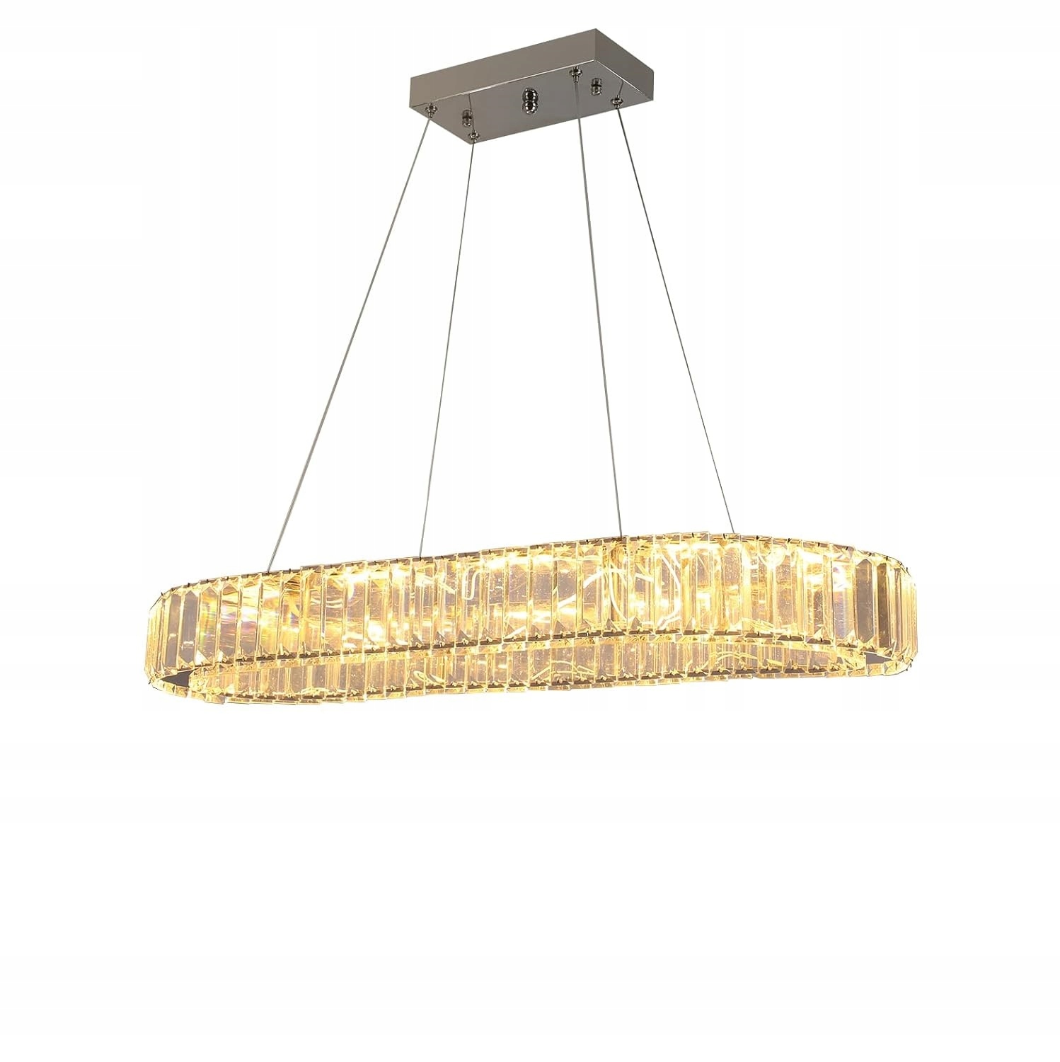 Led Závěsná Stropní Lampa, Křišťálová, Moderní Lustr, Osvětlení