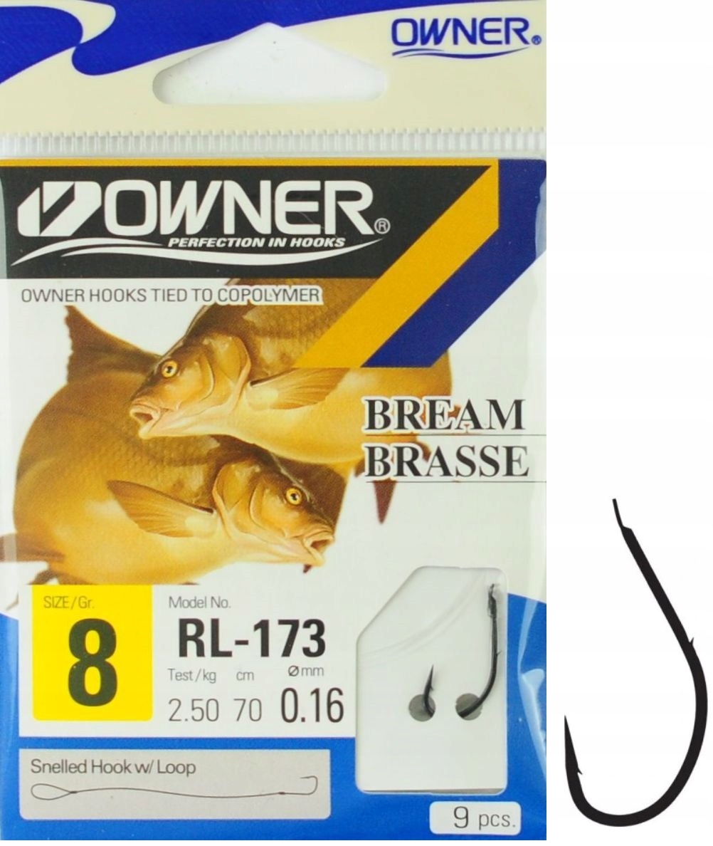 r.8 Haczyki wiązane z przyponem Owner Seigo-bh 50173 RL-173