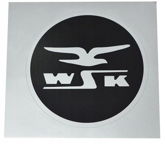 

Naklejka Wsk 125 na zbiornik ptak srebrne logo