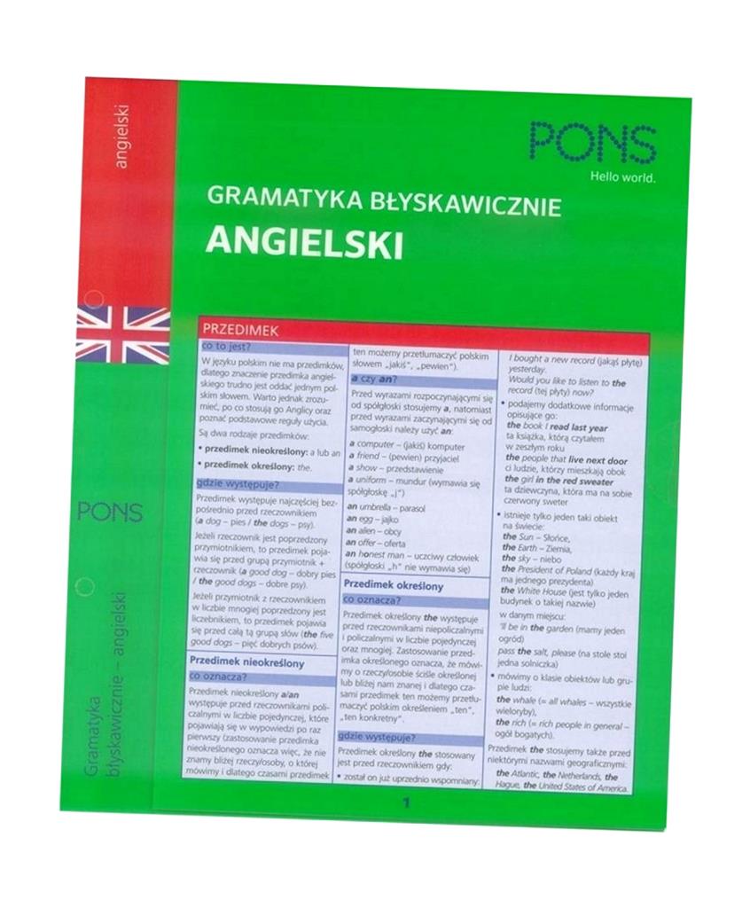 GRAMATYKA BŁYSKAWICZNIE. ANGIELSKI PONS PRACA ZBIOROWA