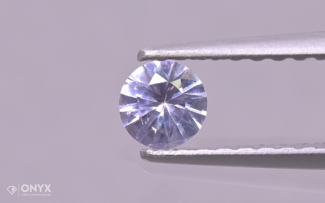 Fazetovaný safír kulatý fi 3,5 mm