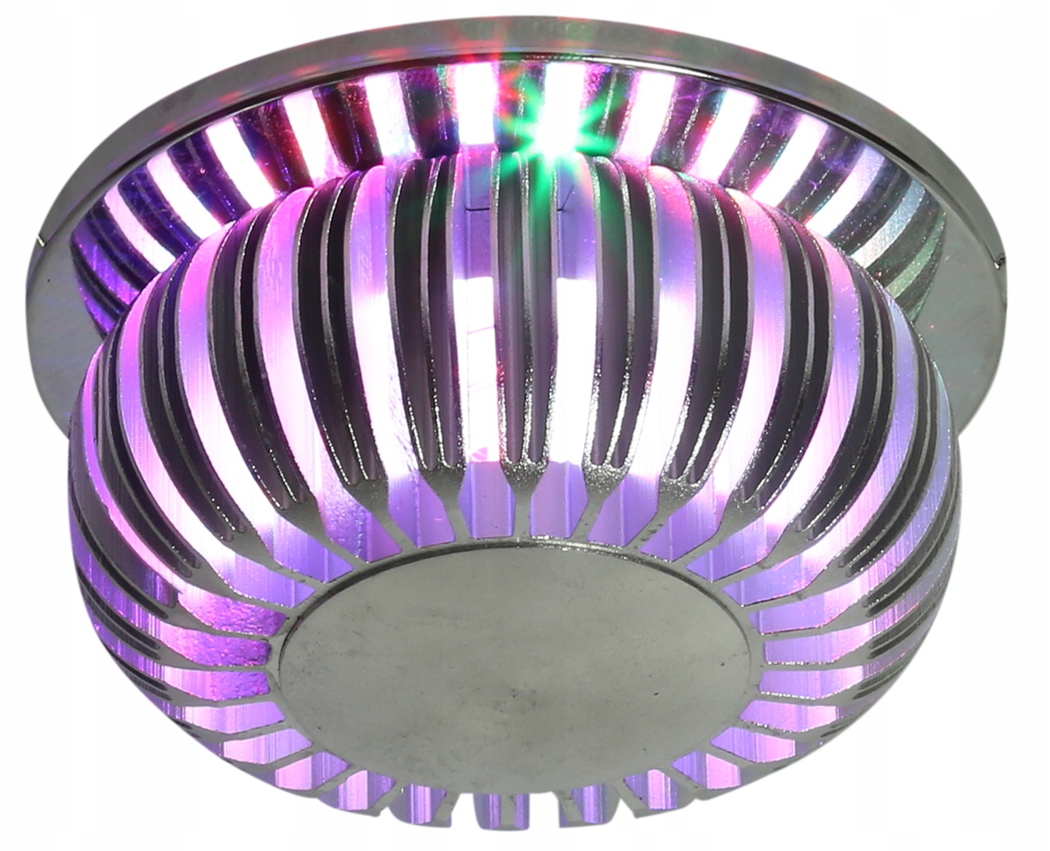 Stropní svítidlo kulaté Led panel 3W Rgb 230V alu