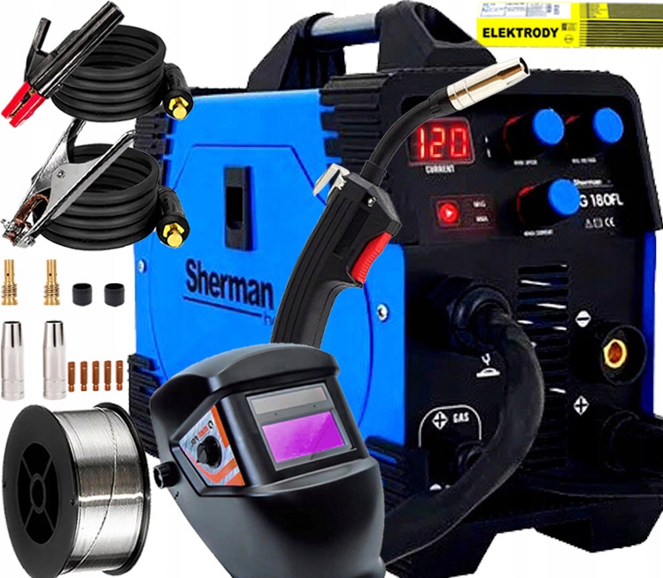 SPAWARKA FLUX 180A SHERMAN DRUT SAMOOSŁONOWY 1KG