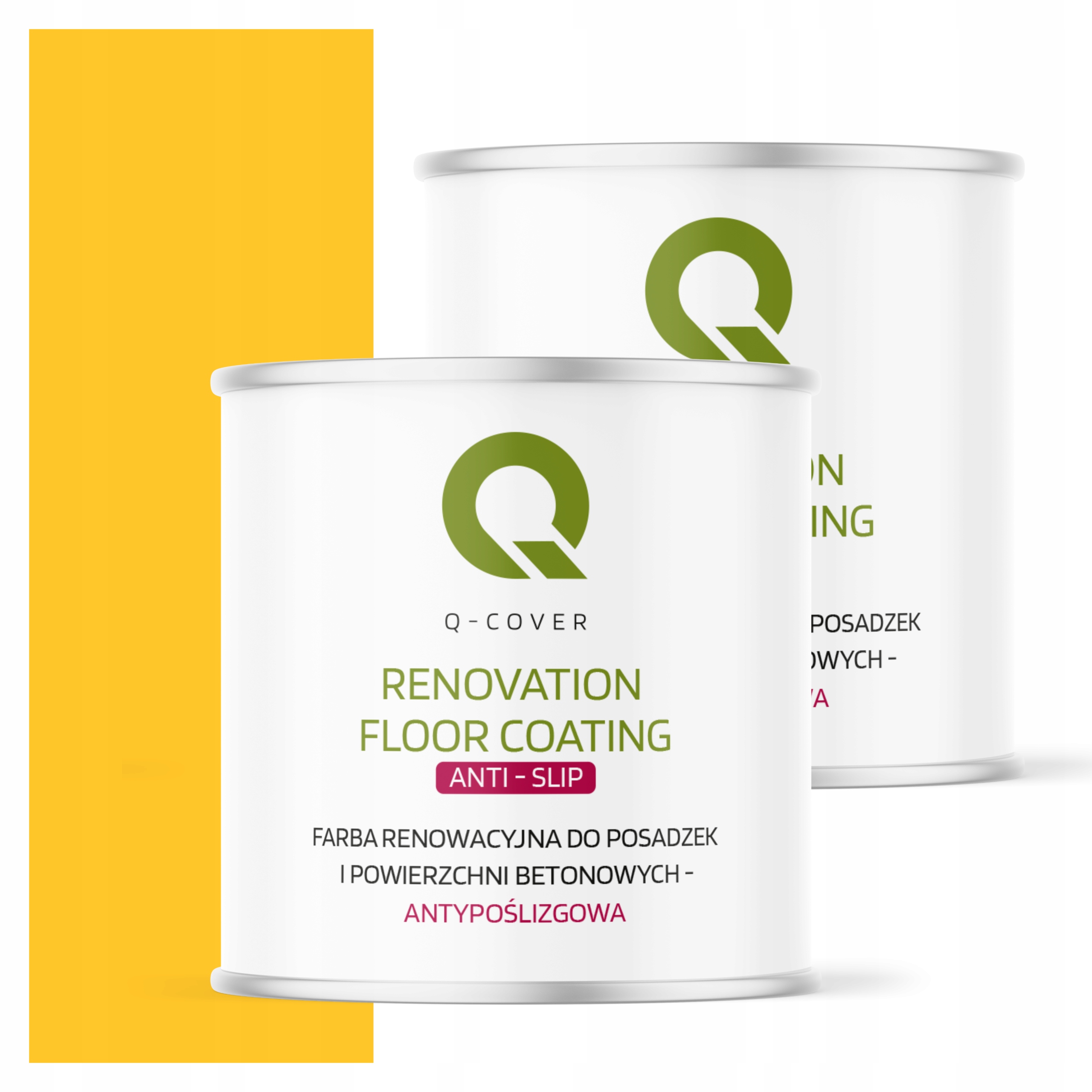 Protišmyková renovačná farba na betón 2,5 l žltá výstražná 1023 matná