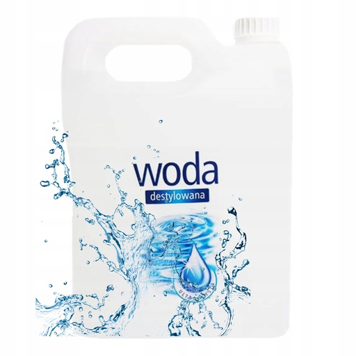 WODA DESTYLOWANA ULTRA CZYSTA DO ŻELAZKA 5L KAMIX