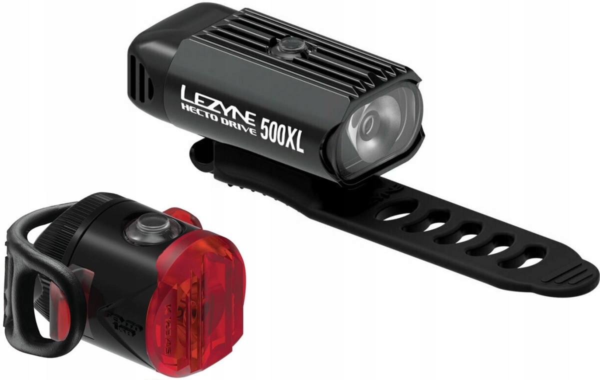 Lezyne sada světel Hecto Drive 500XL Femto Usb-c 15lm pro přední zadní kolo