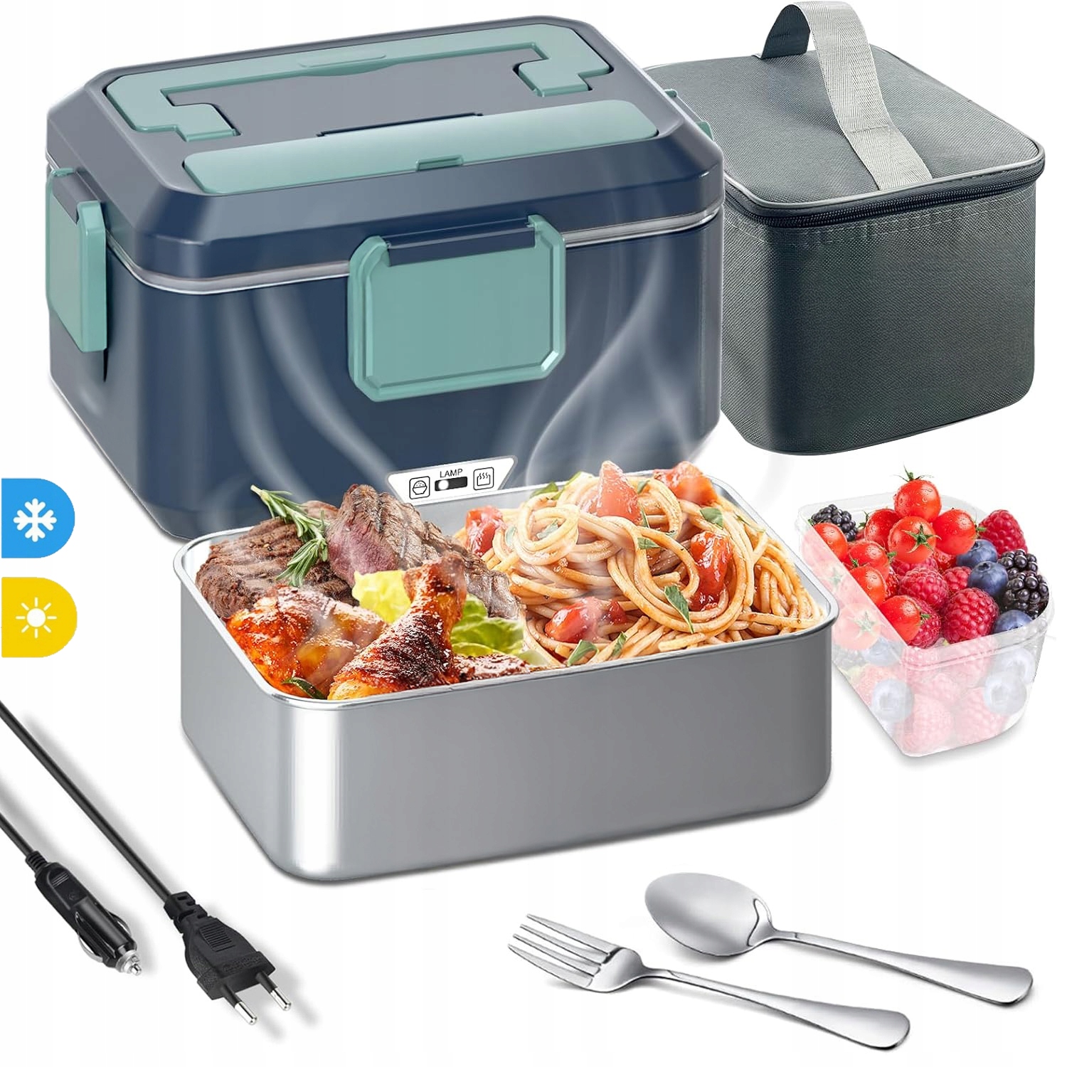 Elektrický Obědový Box, Nádoba Na Ohřívač Oběda Pro Kancelářský Dům Auta 12/24V