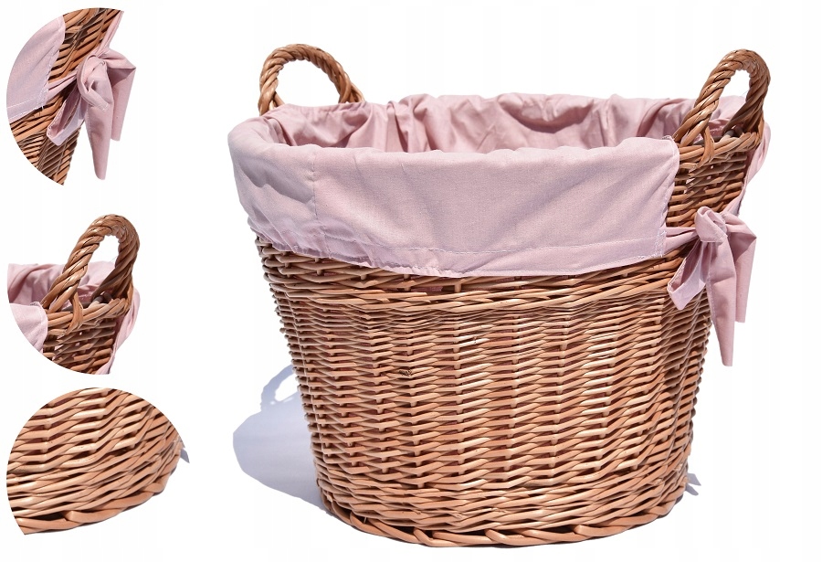 Koš na hračky Povlečení do pokoje Proutěný 40 cm