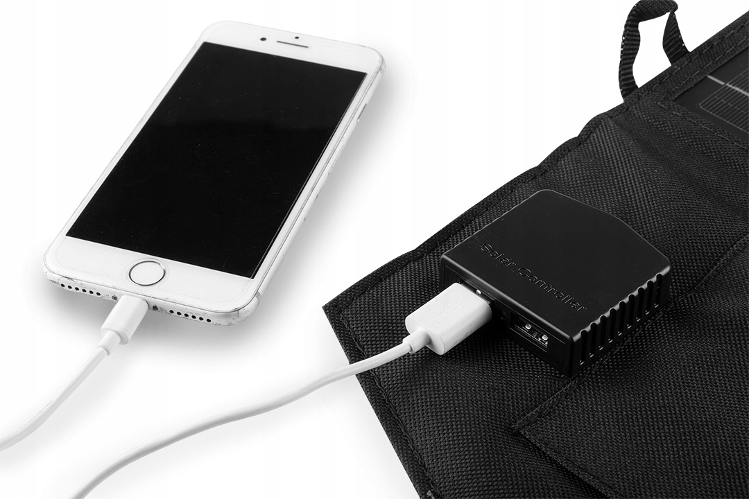 Ładowarka solarna, panel słoneczny 15W, ładowarka Szerokość panelu solarnego 28.5 cm