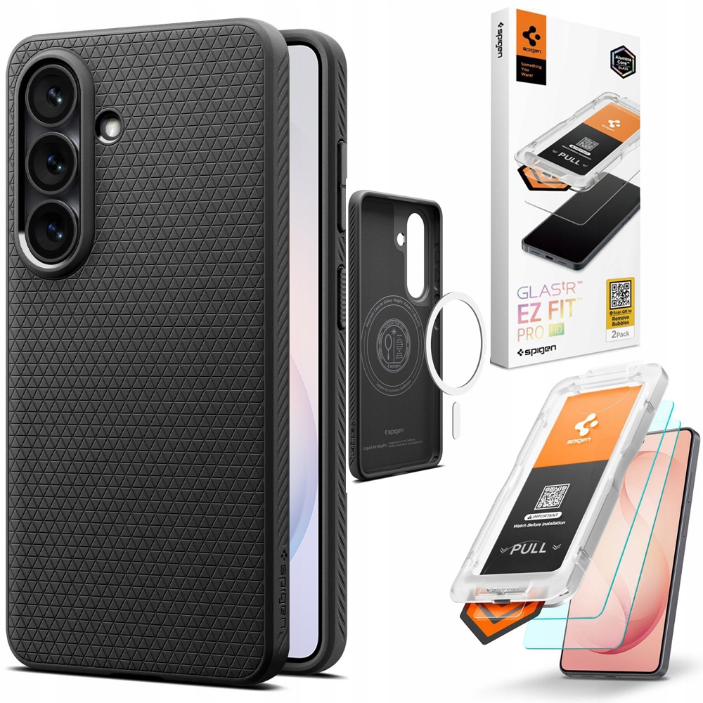 Spigen: Pouzdro Liquid Air Case MagSafe+ 2x Sklo pro Samsung Galaxy S26+ Plus