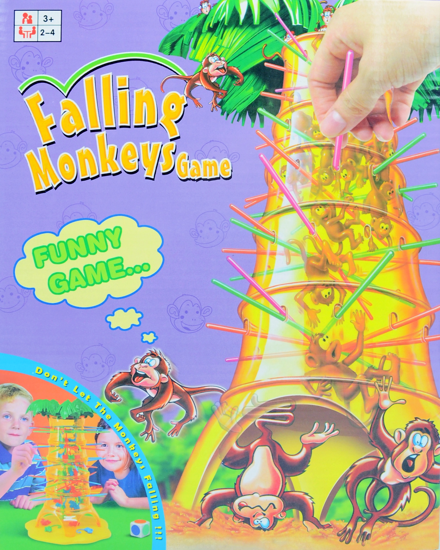 SPADAJĄCE MAŁPKI ZRĘCZNOŚCIOWA GRA SKACZĄCE MAŁPY GRA RODZINNA Stan opakowania oryginalne