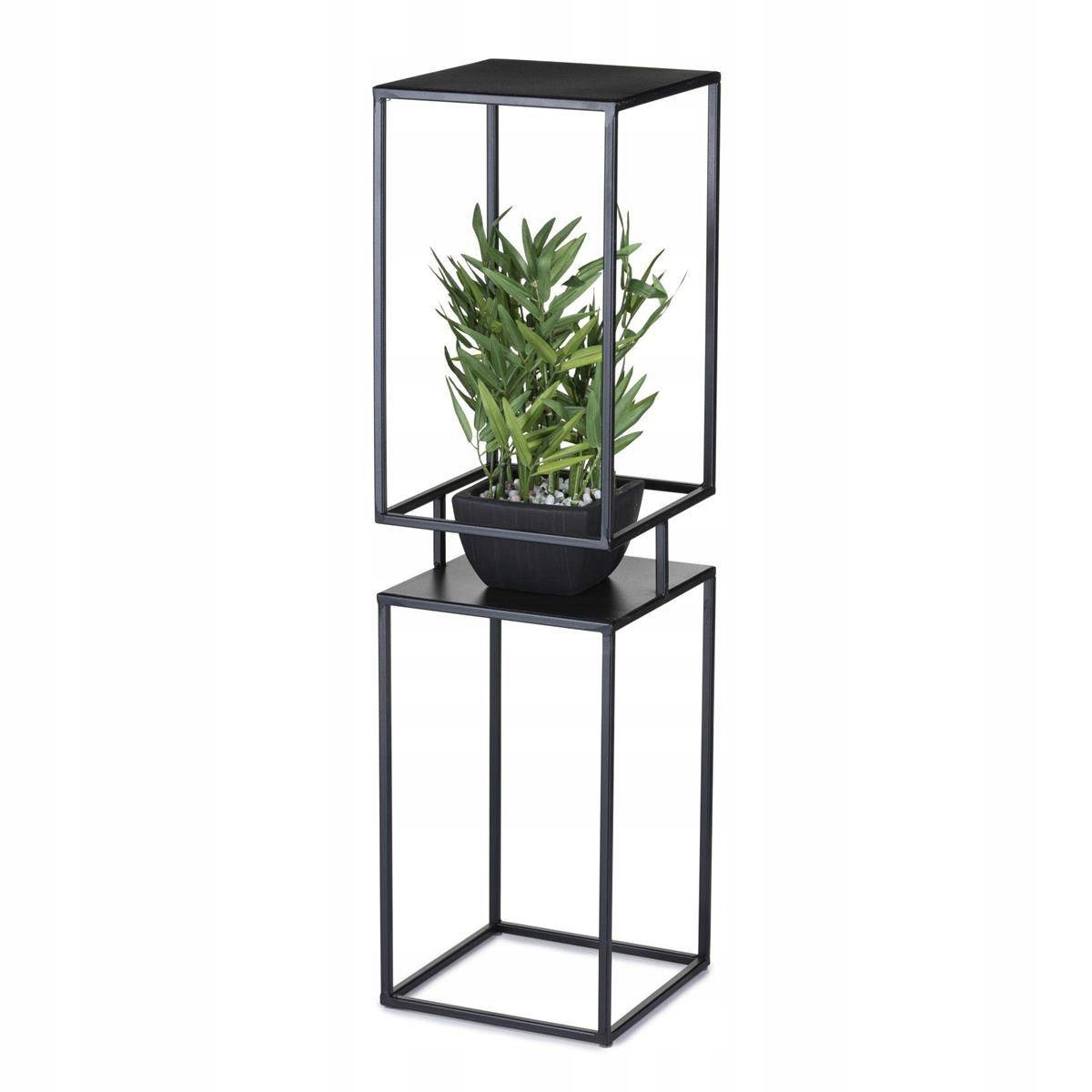 Moderní industriální květináč 87 cm černý Loft