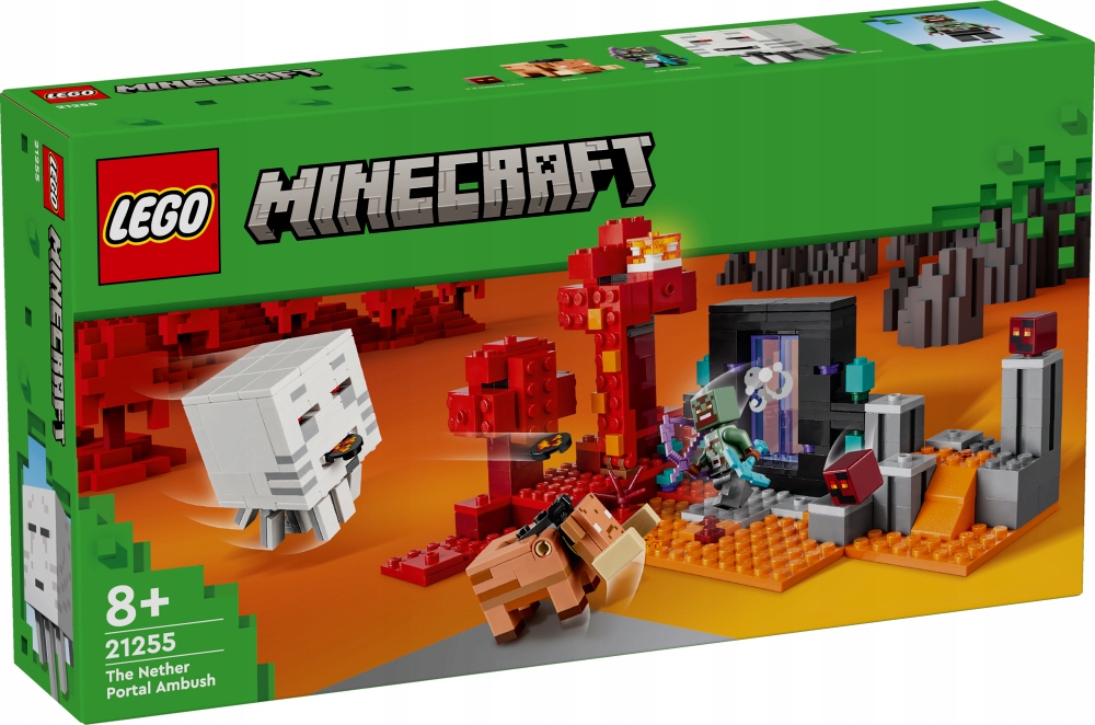 Lego Minecraft – Sada Kostek V Portálu Do Netheru – 21255