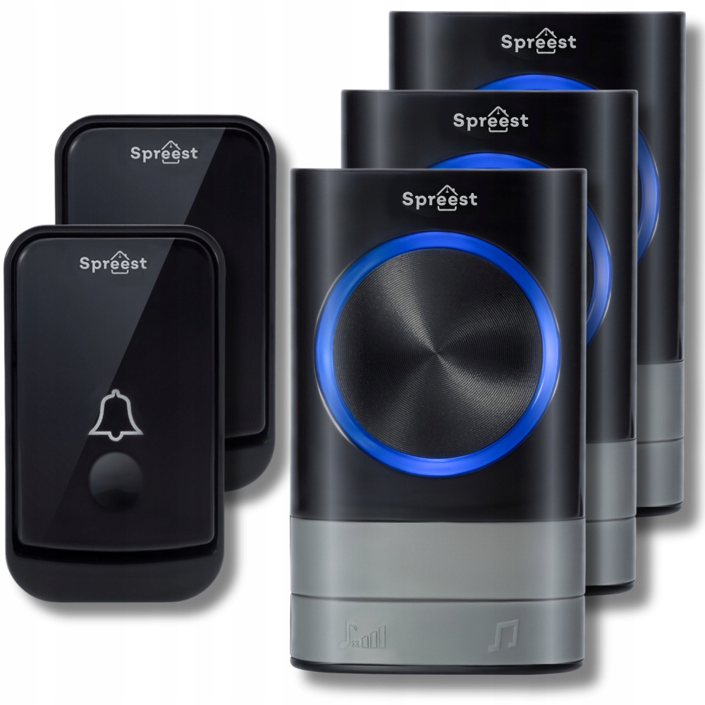 Bezdrátový Zvonek Na Dveře Do Branky Na Baterie, Voděodolný, Venkovní