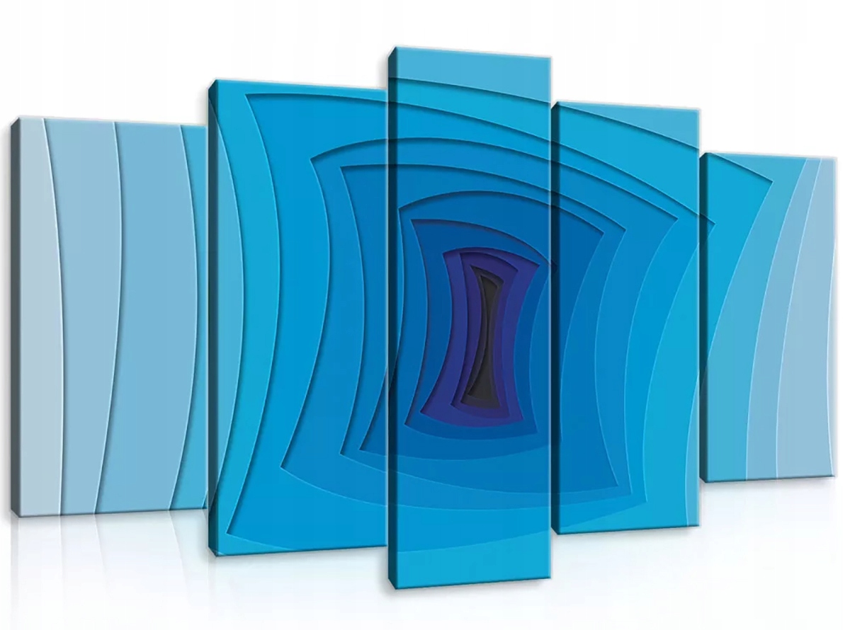 Obraz Na Plátně Canvas 100x60 Modrý Tunel 3D