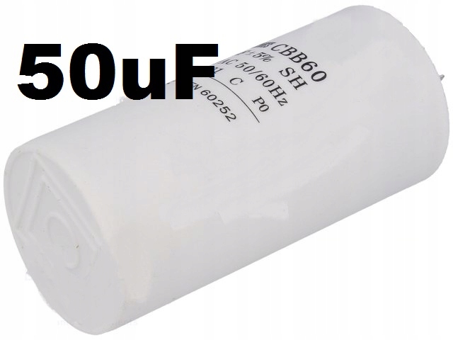 

Kondensator rozruchowy do silnika 50uF 450V