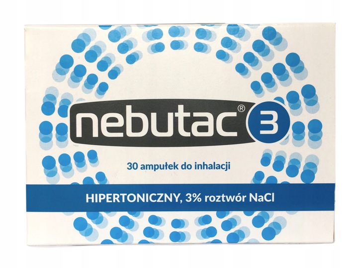 

Nebutac 3% roztwór do inhalacji NaCl 30 amp x 4ml