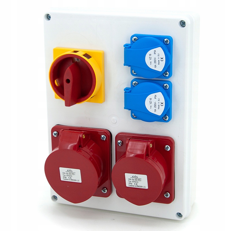 Stavební Rozvaděč Elektrická Skříň 32/5 16/5 2*GS IP44 Vypnuto Trg