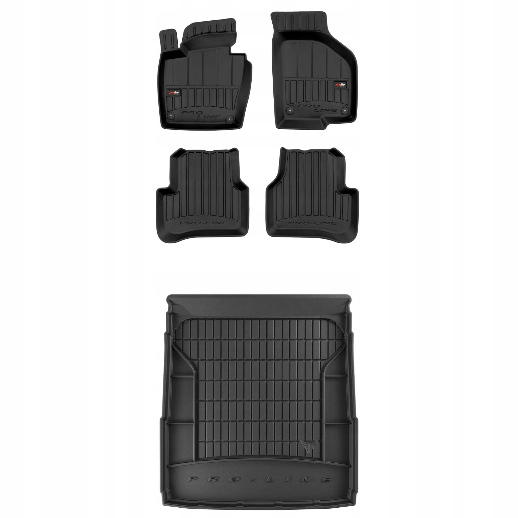 Sada gumových kobercov a rohoží pre Vw Passat B7