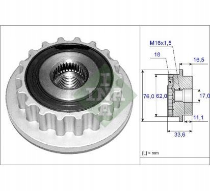 INA KOLO PASOWE ALTERNATORA VW TRANSPORTER V 2.5 Producent części Schaeffler INA
