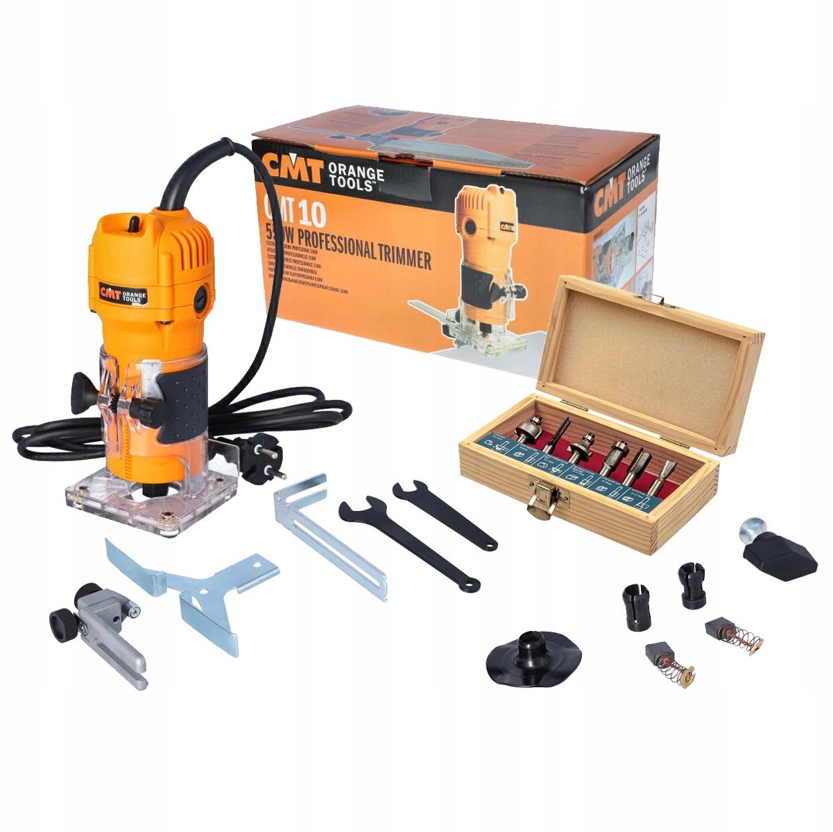 

Cmt Frezarka Ręczna CMT10 1/4 6 8 MM 550W Zestaw