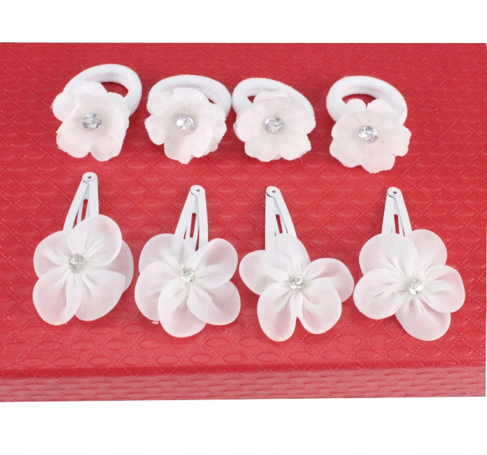 

Zestaw Ozdób Do Włosów Flower Komunia 8 Szt