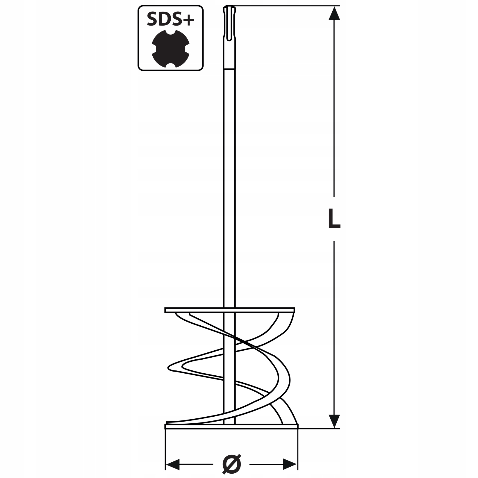 MIESZADŁO DO ZAPRAW SDS+ 100X600 MM Kod producenta RD-02-032