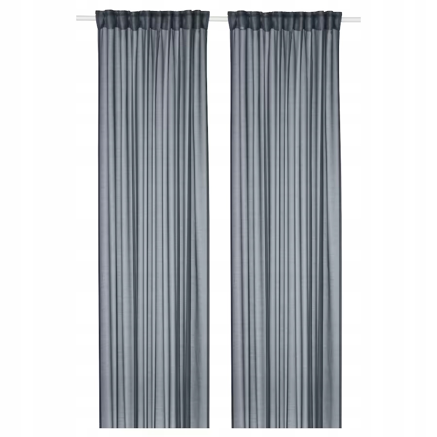Ikea Stenfro Záclony, 2 ks na pásku/granátová barva, 145 x 300 cm